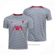 Camiseta Pre Partido del Liverpool 2022 Gris Oscuro