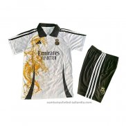Camiseta Real Madrid Dragon Nino 25/26 Blanco