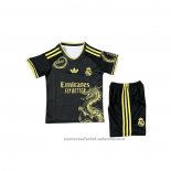 Camiseta Real Madrid Dragon Nino 2025 Negro