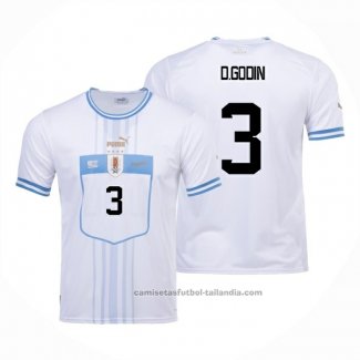 Camiseta Uruguay Jugador D.Godin 2ª 2022