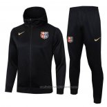 Chandal con Capucha del Barcelona Nino 24/25 Negro