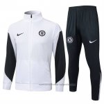 Chandal de Chaqueta del Chelsea Nino 25/26 Blanco