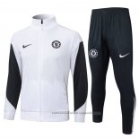 Chandal de Chaqueta del Chelsea Nino 25/26 Blanco