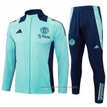 Chandal de Chaqueta del Manchester United Nino 24/25 Verde