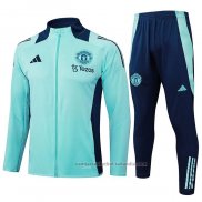 Chandal de Chaqueta del Manchester United Nino 24/25 Verde