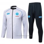 Chandal de Chaqueta del Napoli Nino 25/26 Blanco