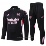 Chandal de Sudadera del Arsenal Nino 25/26 Negro Rosa