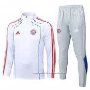 Chandal de Sudadera del Bayern Munich 25/26 Blanco Rojo