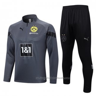 Chandal de Sudadera del Borussia Dortmund 22/23 Gris