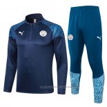 Chandal de Sudadera del Manchester City 23/24 Azul Oscuro