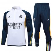 Chandal de Sudadera del Real Madrid 23/24 Blanco