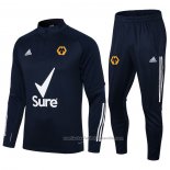 Chandal de Sudadera del Wolves 21/22 Azul