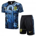 Chandal del Brasil Jesus Manga Corta 24/25 Azul - Pantalon Corto