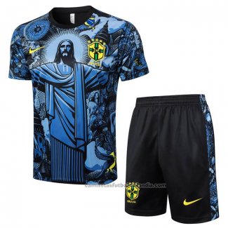 Chandal del Brasil Jesus Manga Corta 24/25 Azul - Pantalon Corto