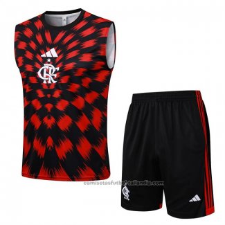 Chandal del Flamengo Sin Mangas 25/26 Rojo Negro