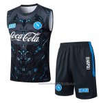 Chandal del Napoli Sin Mangas 25/26 Negro