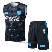 Chandal del Napoli Sin Mangas 25/26 Negro