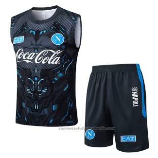 Chandal del Napoli Sin Mangas 25/26 Negro