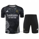 Chandal del Real Madrid Dragon Manga Corta 24/25 Negro - Pantalon Corto