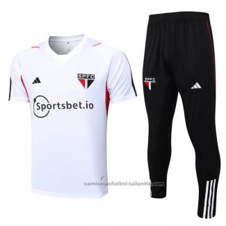 Chandal del Sao Paulo Manga Corta 23/24 Blanco