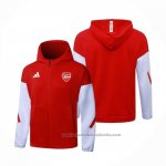 Chaqueta con Capucha del Arsenal 25/26 Rojo