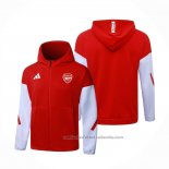 Chaqueta con Capucha del Arsenal 25/26 Rojo