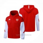 Chaqueta con Capucha del Arsenal 25/26 Rojo
