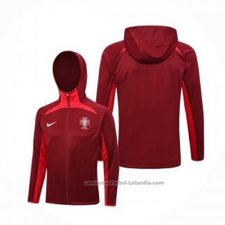 Chaqueta con Capucha del Portugal 23/24 Rojo