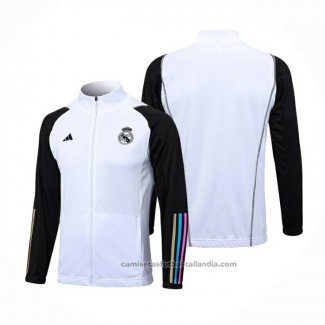 Chaqueta del Real Madrid 23/24 Blanco y Negro