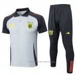 Conjunto Polo del Benfica 24/25 Gris