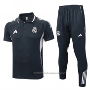 Conjunto Polo del Real Madrid 25/26 Gris Rosa