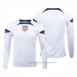 Camiseta Estados Unidos 1ª Manga Larga 2022