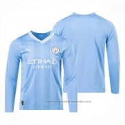 Camiseta Manchester City 1ª Manga Larga 23/24