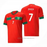 Camiseta Marruecos Jugador Ziyech 1ª 2022