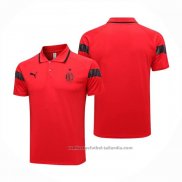 Camiseta Polo del AC Milan 23/24 Rojo