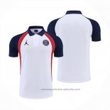 Camiseta Polo del Paris Saint-Germain Jordan 22/23 Blanco