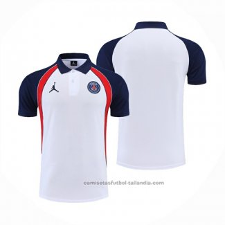 Camiseta Polo del Paris Saint-Germain Jordan 22/23 Blanco