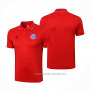 Camiseta Polo del Paris Saint-Germain Jordan 21/22 Rojo