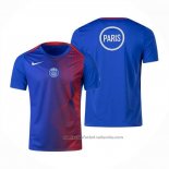 Camiseta Pre Partido del Paris Saint-Germain 25/26 Azul Rojo