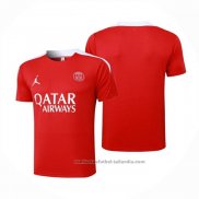 Camiseta de Entrenamiento Paris Saint-Germain Jordan 24/25 Rojo