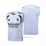 Camiseta de Entrenamiento Real Madrid Sin Mangas 25/26 Blanco
