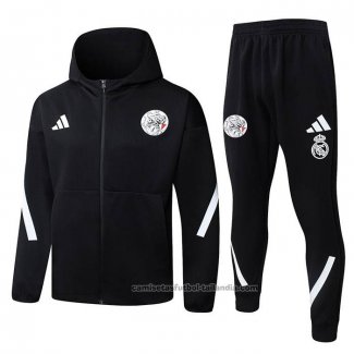 Chandal con Capucha del Ajax 25/26 Negro