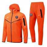 Chandal con Capucha del Paris Saint-Germain 22/23 Naranja