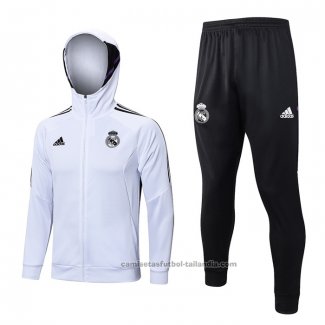 Chandal con Capucha del Real Madrid 22/23 Blanco