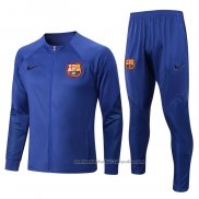 Chandal de Chaqueta del Barcelona 22/23 Azul