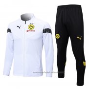 Chandal de Chaqueta del Borussia Dortmund 22/23 Blanco