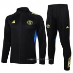 Chandal de Chaqueta del Manchester United Nino 25/26 Negro Amarillo
