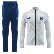 Chandal de Chaqueta del Olympique Marsella 22/23 Blanco