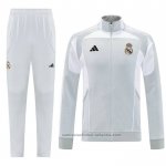 Chandal de Chaqueta del Real Madrid 25/26 Gris Blanco