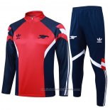 Chandal de Sudadera del Arsenal 24/25 Rojo Azul